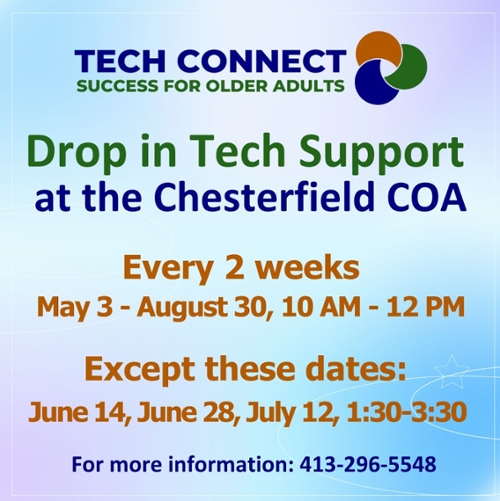 Chesterfield Tech Support Drop-In Center Graphic
